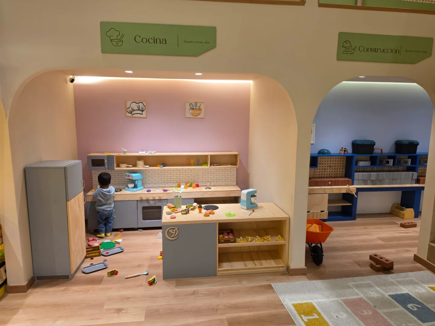 Area de cocina y construccioin